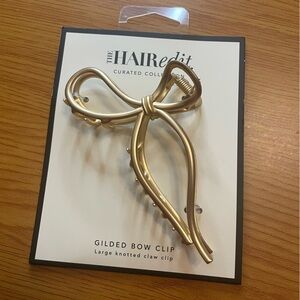 The hair edit gilded bow clip